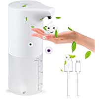 Dispensador de Jabon Automatico Espuma Sensor de Movimiento Electrónico USB Recargable 350ml-IPX4 Impermeable-para baño…